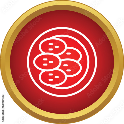 Falafel plate symbol representing middle eastern cuisine