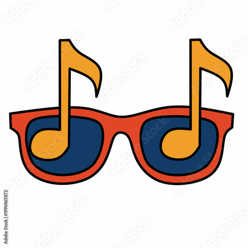 vector illustration of a pair of glasses