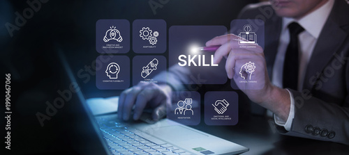 Canvas Print Future Skills Concept
