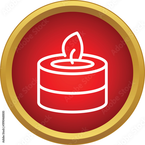 Tealight candle glowing, representing relaxation, spa, and aromatherapy concepts