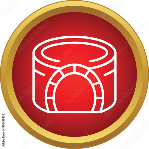 Igloo illustrating a traditional ice house or snow dwelling