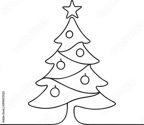 Bild auf Leinwand Charismas Tree Icon Vector Illustration
