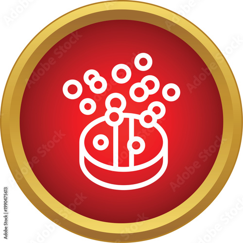 Effervescent tablet dissolving and creating bubbles for health and wellness