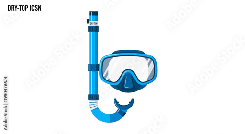 Snorkeling gear with dry top snorkel tube