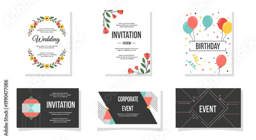 Invitation and Event Card Templates