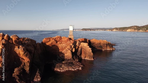 Faro de Illes Formigues en Palamos, Girona, Catalunya