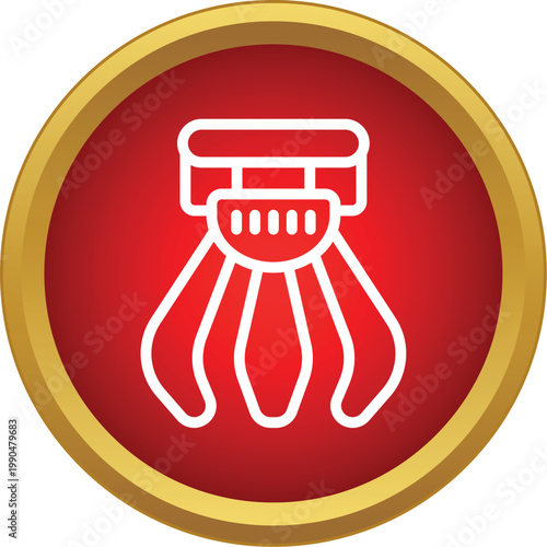 Claw crane machine playing arcade game, trying to grab a toy or prize