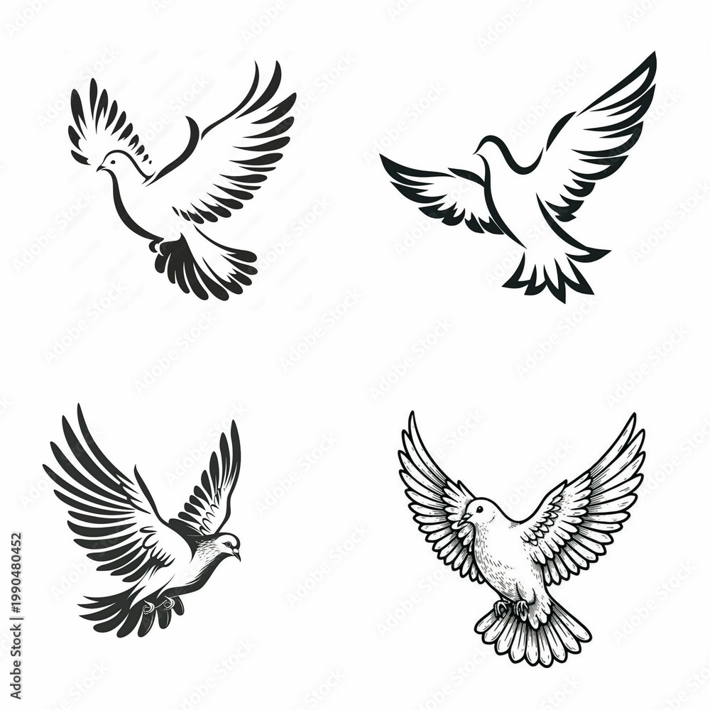 Obraz premium Colorful Bird Vector Illustration