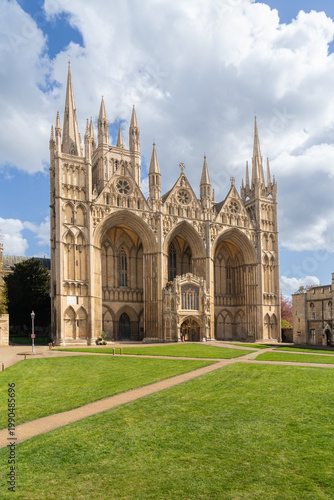 Peterborough Cathedral in the county of Cambridgeshire , England