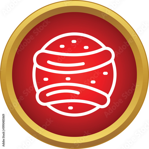 Planet displaying rings and spots, representing a celestial body or gas giant