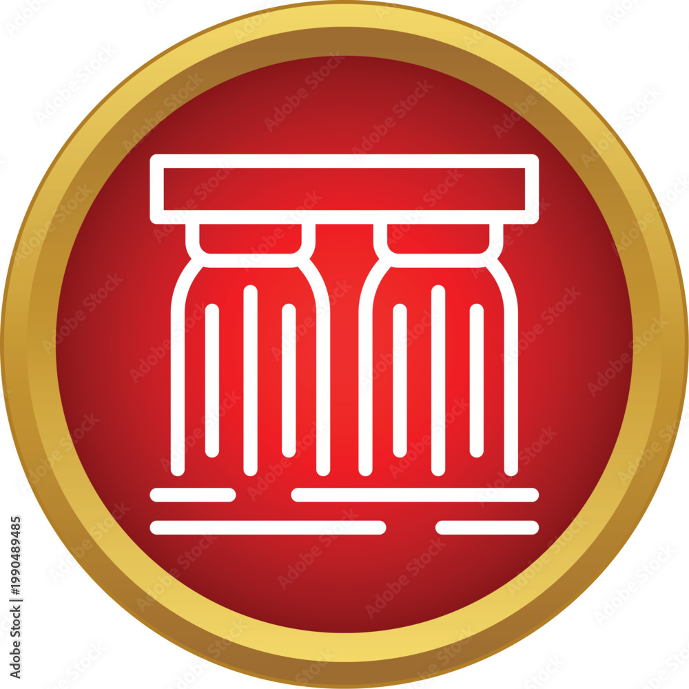 Fototapeta premium Classic architectural pillars providing a symbolic representation of history and heritage