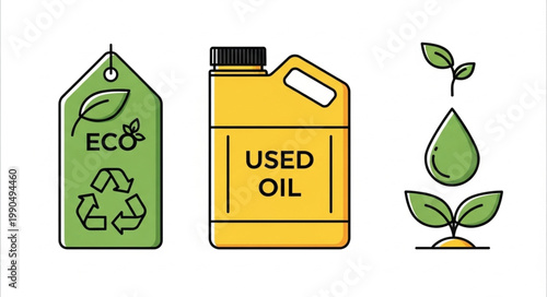 Recycling used oil for eco friendly solutions.