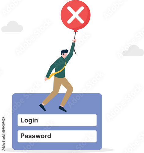 Login security error and access denied notification