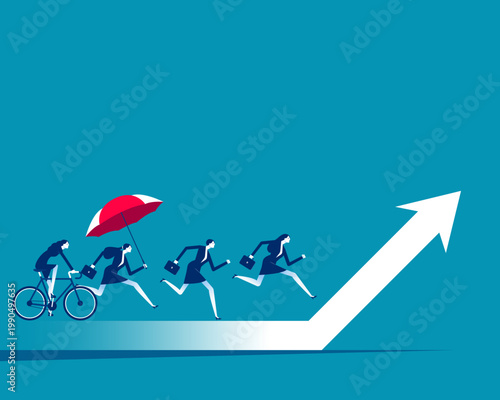 Successful. Business people with commitment to achieving goals.