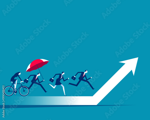 Successful. Business people with commitment to achieving goals.