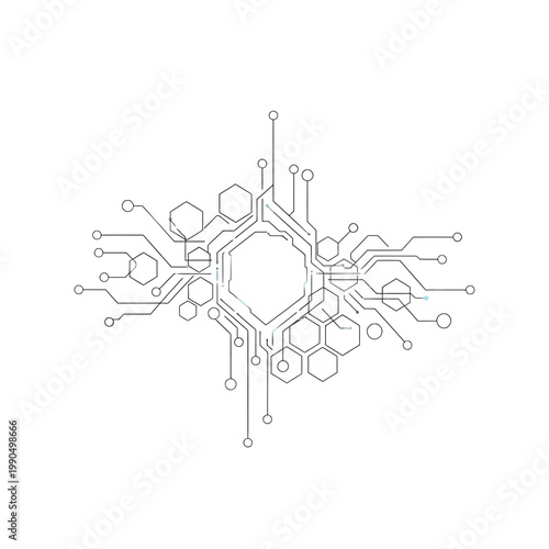 Circuit board microchip electronic component.