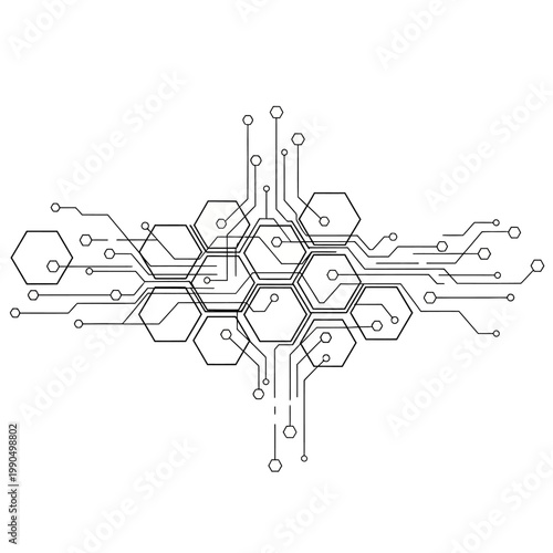 Complex Circuit Board Design Pattern.