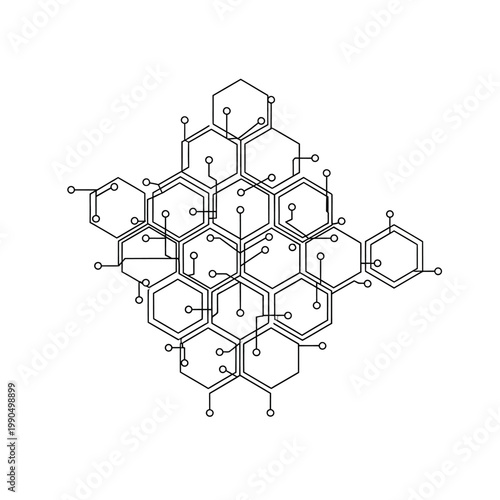 Detailed molecular structure diagram illustration.