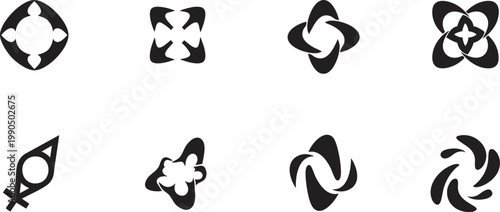 Set of Modern Business Growth Analytics and Financial Data Visualization Icons