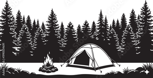 A frozen winter nature scene of a snowy pine forest and white fir trees under a blue sky with cold frost and ice in a mountain landscape