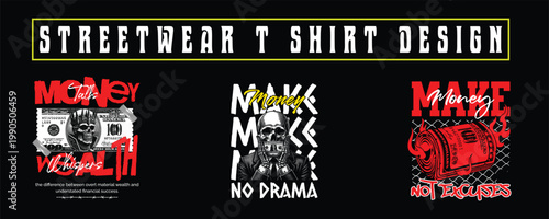 Urban Vibe Streetwear Graphics Tee For Print