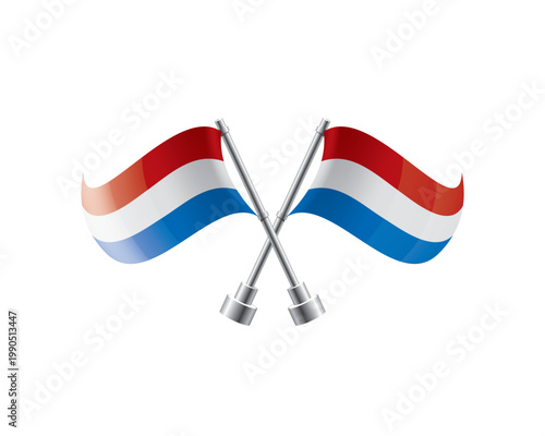 Bilde på lerret Scalable illustration capturing prideful display of Netherlandish national banne