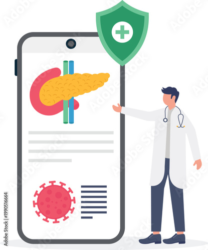 Mobile app for pancreas health monitoring and protection