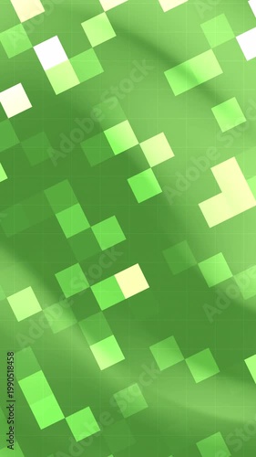 Green pixelated background resembling a minecraft surface. Suitable for gaming, digital design, website backgrounds, and technologyrelated projects.