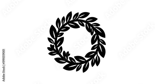 Laurel wreath symbol of achievement and honor.