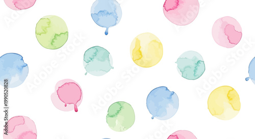 Colorful balloons floating in air.