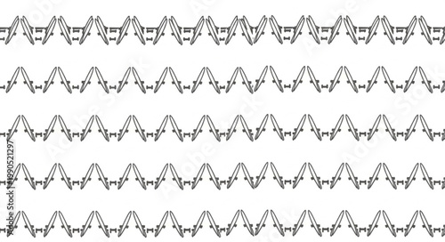 Abstract pattern of sound waves in black and white.
