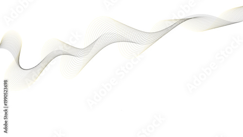 Abstract wavy stripes on white background isolated. Creative line art. Vector illustration  business background lines wave abstract stripe design