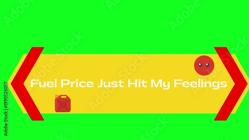 Fuel Prices Hit My Feelings Funny Emotional Meme Green Screen