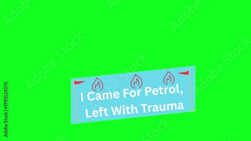 Came For Petrol Left With Trauma Funny Meme Green Screen