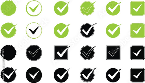 Check Mark Symbols Icons 7.