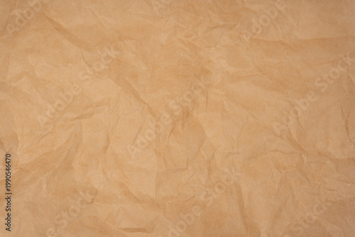 Crumpled paper as background. Top view.