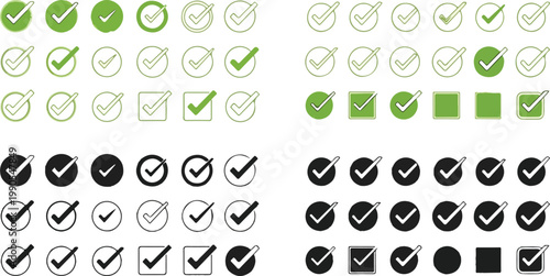 Check Mark Symbols Icons 4.