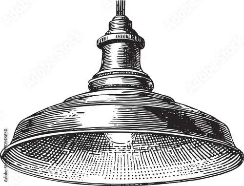 vintage industrial pendant lamp with wide metal shade hanging light fixture