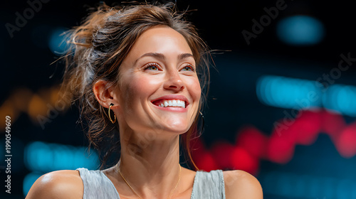 Business Presentation by a Confident Woman Office Setting Professional Environment Engaging Viewpoint Success Concept