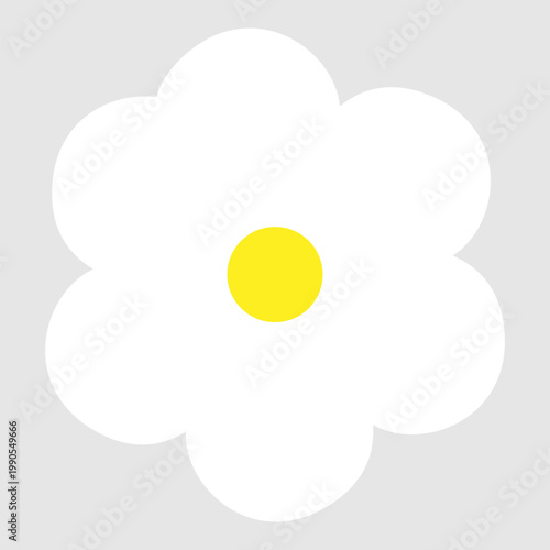 Daisy flowers icon vector. Daisy Illustration sign. Chamomile symbol. flowers logo.