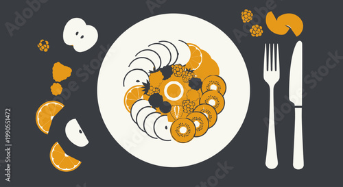 Pasta dish with orange sauce.