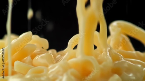 dropped mie into plate