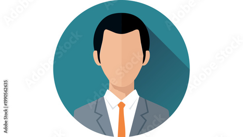 Professional businessman avatar in suit representing corporate identity leadership and office occupation vector