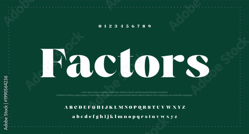 Modern Font. Sans Serif Font. Regular Uppercase Lowercase Typography urban style alphabet fonts for fashion, sport, technology, digital, movie, logo design, vector illustration