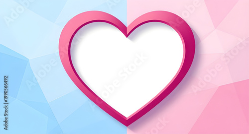 heart, love, red, outline, hollow, romance, valentine, symbol, icon, shape, passion, romantic, design, simple, affection, element, graphic