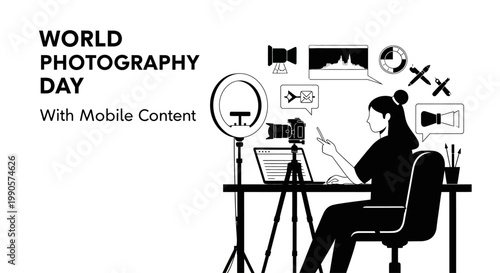 World Photography Day Mobile Content Creation.