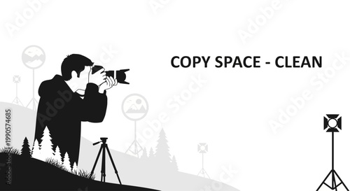 Foto Photographer Capturing a Moment with Professional Camera Equipment