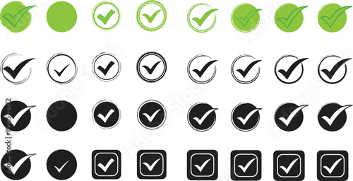 Check Mark Symbols Icons 6.