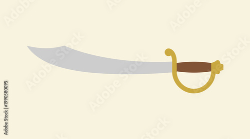 A cartoon illustration of a sword.