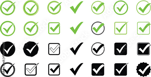 Check Mark Symbols Icons 9.